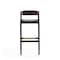 Manhattan Comfort Klismos Barstool in Black and Dark Walnut (Set of 2) 2-BS014-BK - alternate 6